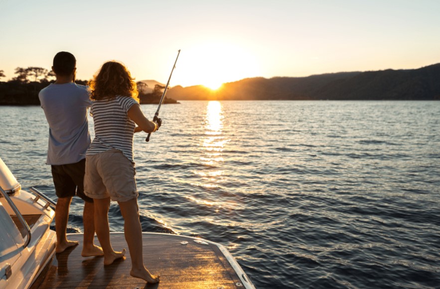 Sport Fishing at Lake George, New York